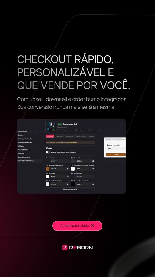Reborn — Carrossel · Diferenciais, peça 2