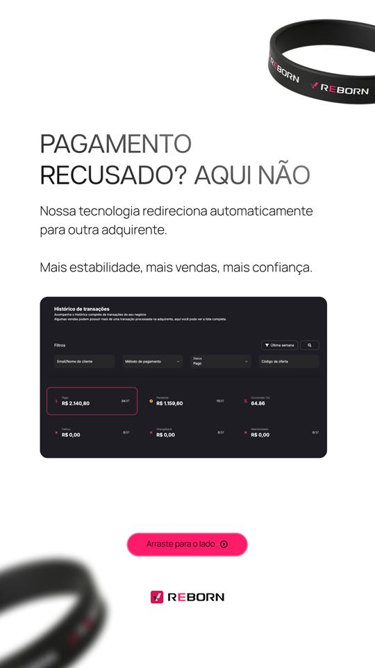 Reborn — Carrossel · Diferenciais, peça 3