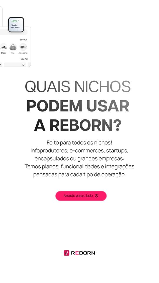 Reborn — Carrossel · FAQ, peça 3